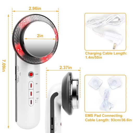 1Pc Ultrasonic Body Shaping Machine 3 In 1 Multifunctional EMS Infrared Massager Fat Remover For Belly Waist Leg Arm Skincare - Image 8