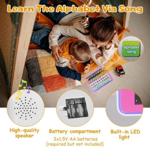 1Pc Kid Baby Toddler Tablet Toy Educational Learning Study Tablet Pad Gift For Aged 2 3 4 5 6 7 Girls Boys - Image 5