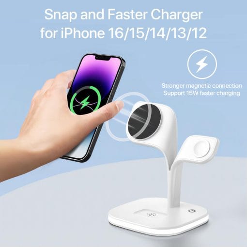 5-in-1 Magnetic Real Wireless Desktop Fast Charging Station For Multiple Devices - Image 8