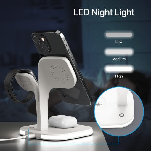 5-in-1 Magnetic Real Wireless Desktop Fast Charging Station For Multiple Devices - Image 5