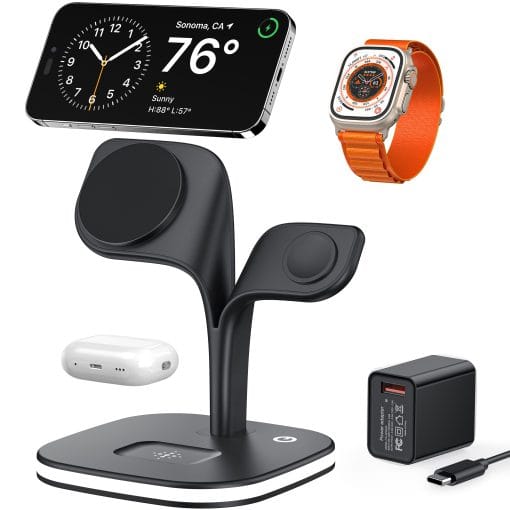 5-in-1 Magnetic Real Wireless Desktop Fast Charging Station For Multiple Devices - Image 7