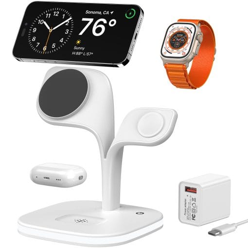5-in-1 Magnetic Real Wireless Desktop Fast Charging Station For Multiple Devices - Image 9