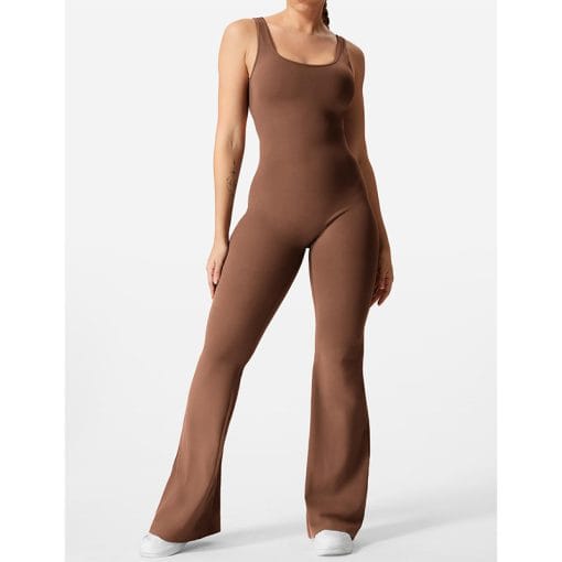 Slim Fit Hip Raise Jumpsuit Sexy Backless Exercise Yoga Clothes - Image 6