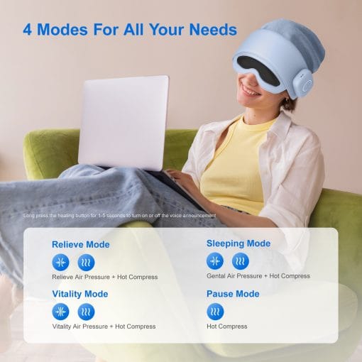 2025 Best-Selling Smart Head Massager With Eye Relief & Heating Function - Image 3