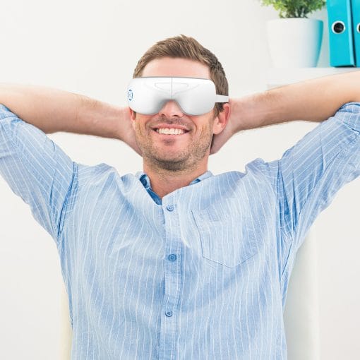 1Pc Eye Massager With Heat Music Air Pressure Vibration Massage Rechargeable For Men Women Elders Wireless Eye Mask - Image 9