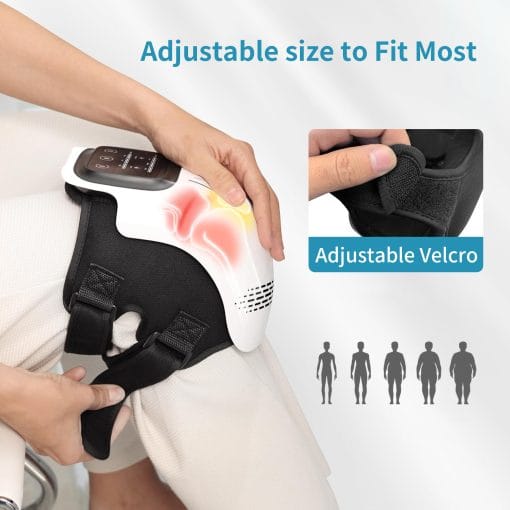 Intelligent Home Use Electric Intelligent Kneading Heating Knee Massager Rechargeable Pain Relief Infrared Laser Vibration Knee Massager - Image 4