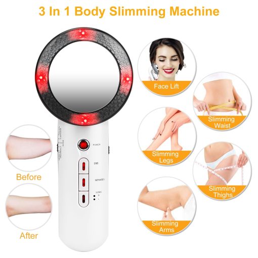 1Pc Ultrasonic Body Shaping Machine 3 In 1 Multifunctional EMS Infrared Massager Fat Remover For Belly Waist Leg Arm Skincare - Image 4