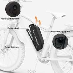 Alternative view of Fat Tire Electric Bike 52V – 1000W All-Terrain Ride with 20 Ah Battery