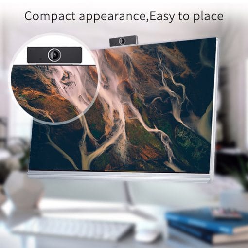 1Pc FHD 1080P Webcam USB PC Computer Webcam Auto Focus With Microphone 60-Degree Widescreen Desktop Laptop Webcam Live Streaming Webcam With Rotatable Clip For Live Broadcast Video Calling Conferencin - Image 7