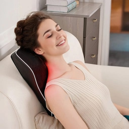 1Pc Back Massager With Heat 3D Kneading Massage Pillow Shiatsu Full Body Massager For Back Neck Waist Arm Abdomen Calf - Image 7