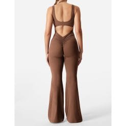 Alternative view of Backless Hip Raise Jumpsuit – Sexy Slim Fit Activewear