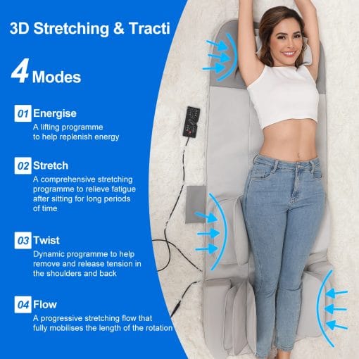 Detachable Smart Massage Mattress,Independent Lumbar And Back Heat Therapy,Overload Automatic Protection,Removable And Washable - Image 5
