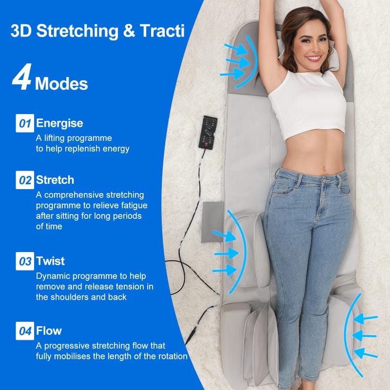 Low power consumption massage mattress pad in living room
