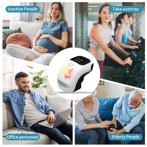 Intelligent Home Use Electric Intelligent Kneading Heating Knee Massager Rechargeable Pain Relief Infrared Laser Vibration Knee Massager - Image 2