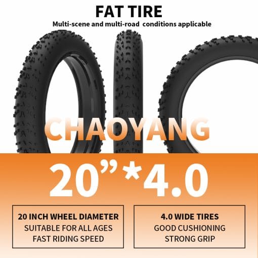 36V 500W Foldable Fat Tire E-Bike 20x4.0 Inch Commuter Bike ,13AH Lithium Battery, FR Disc Brake & 866 LCD Display - Image 4