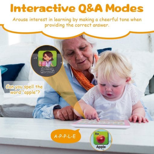 1Pc Kid Baby Toddler Tablet Toy Educational Learning Study Tablet Pad Gift For Aged 2 3 4 5 6 7 Girls Boys - Image 7