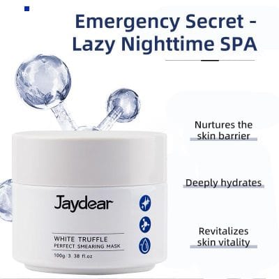 Overnight hydrating mask jar on white background