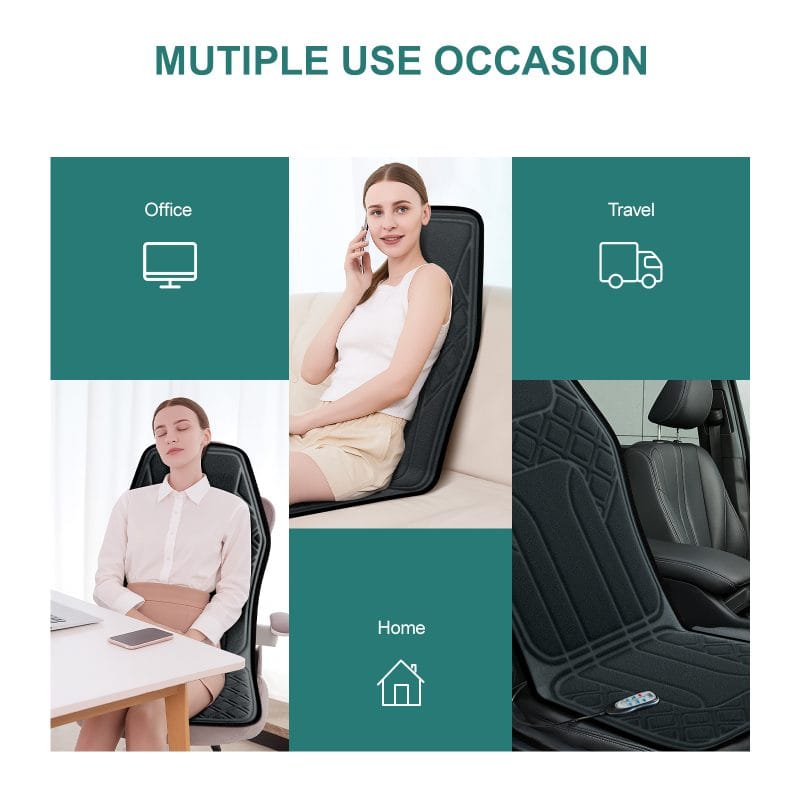 heated neck and back massager cushion home use