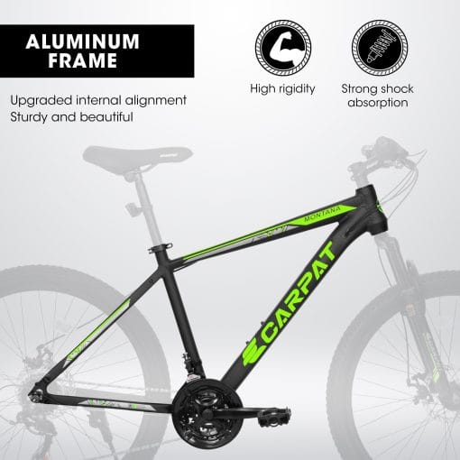 A26322 26-inch Mountain Bike  Aluminum Frame Shock Absorbing Front Fork Bike 21-speed Disc Brake Mountain Bike - Image 10