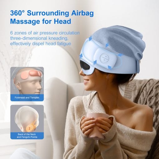 2025 Best-Selling Smart Head Massager With Eye Relief & Heating Function - Image 8