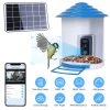 smart bird feeder camera with solar panel