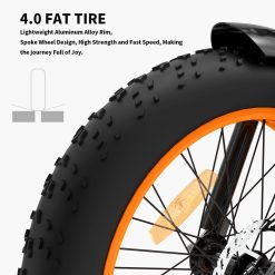 Alternative view of Folding Fat Tire E-Bike 36V 500W – Commuter Power Ride