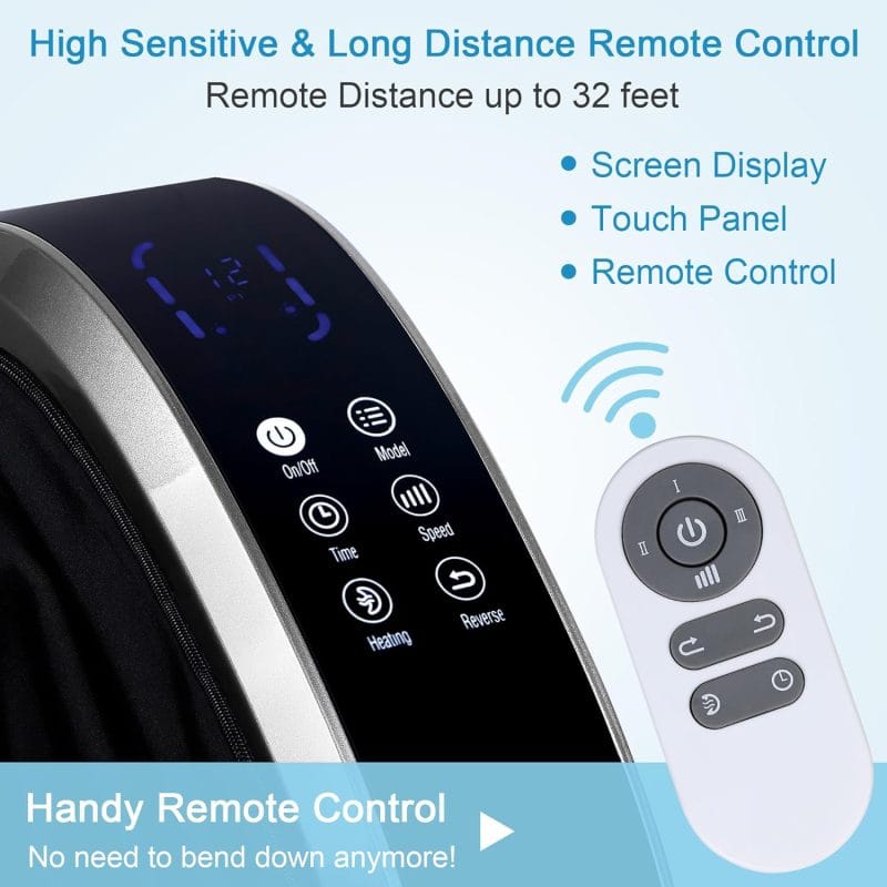 Heated foot massager for home use