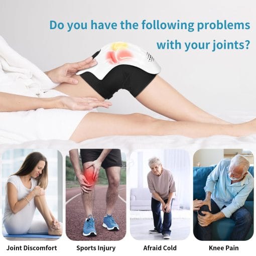 Intelligent Home Use Electric Intelligent Kneading Heating Knee Massager Rechargeable Pain Relief Infrared Laser Vibration Knee Massager - Image 6