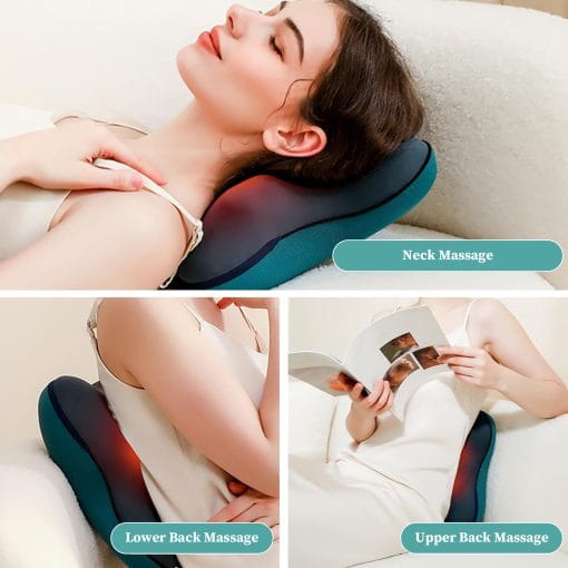 Neck And Back Deep Acupressure Massager Full Body Massage Pillow Ideal Gift - Image 6