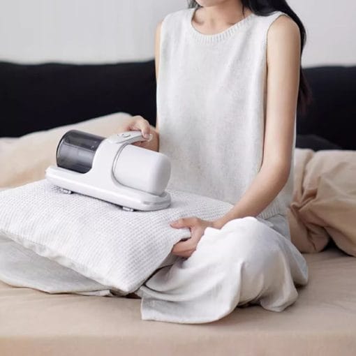 Portable Vacuum Powerful Bed Vacuum Cleaner Rechargeable Portable Vacuum For Pet Hair Carpets Floors Blue Household Cleaning Supplies - Image 3