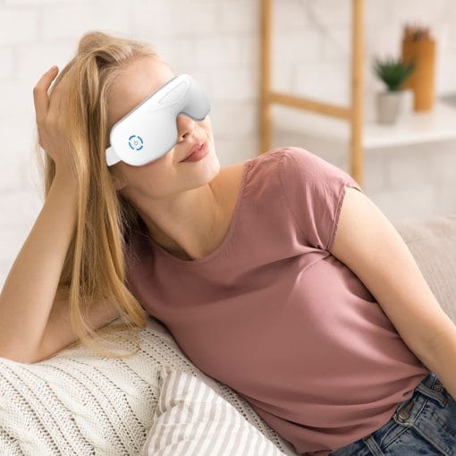 1Pc Eye Massager With Heat Music Air Pressure Vibration Massage Rechargeable For Men Women Elders Wireless Eye Mask - Image 6