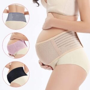 Pregnancy belly band providing abdominal support