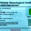 Natural Emerald 9.64 ct Certificate GGI Swat Gemstone