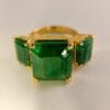 Large Natural Emerald Ring 13.74 ct Certified Swat Gemstone