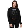 Cropped hoodie women fleece pullover