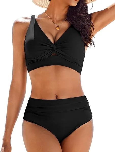 High Waisted Bikini Set – Flattering Ultra High Waisted Swimsuit Two-Piece for Women - Image 3