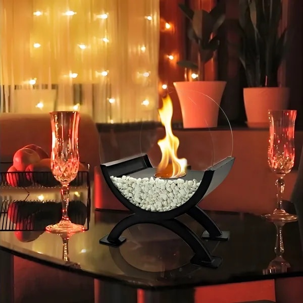 Tabletop Fireplace – Indoor Tabletop Fire Pit Bio Ethanol Fireplace - Image 3