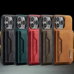 Alternative view of M2 Magnetic Card Holder Protective Cover - For IPhone 16 Pro Max & 15 Pro Max - Split Mobile Phone Case - - Protects Phone & Holds Cards - Great Gift For Tech Lovers.(Iphone 16 Pro(6.1inches)2024)