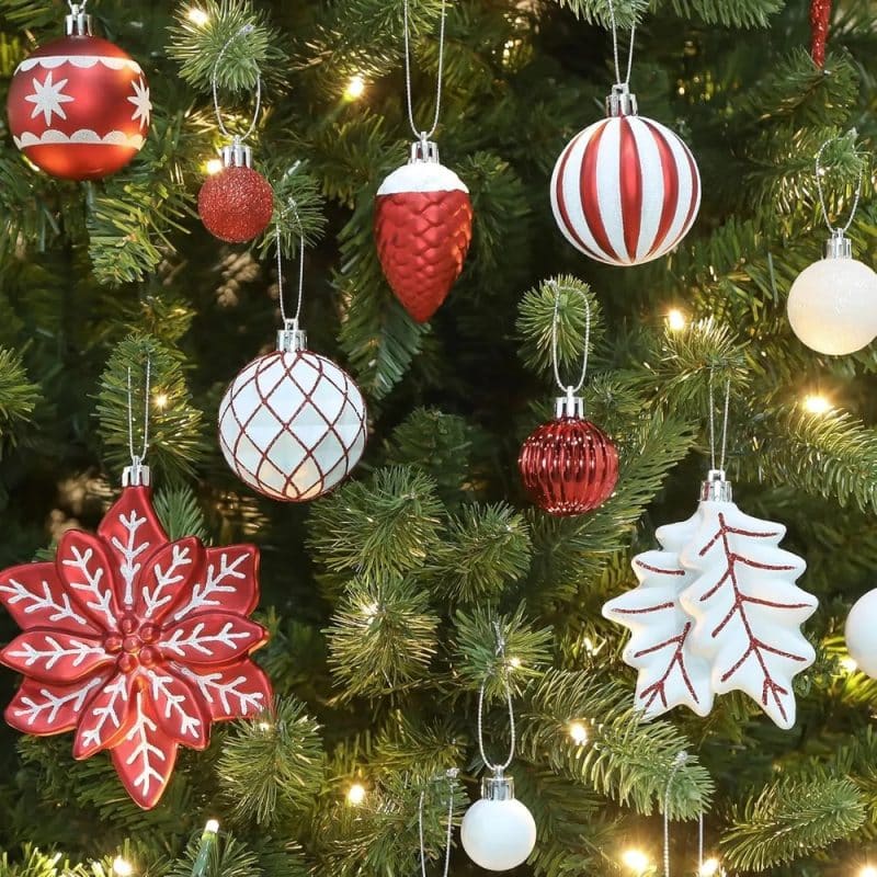 christmas tree ornaments white christmas ornaments