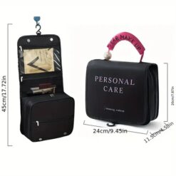 Alternative view of Travel Toiletry Bag - Large Hanging Toiletry Organizer - Waterproof Hygiene Bag With Hook For Toiletry, Makeup, Cosmetics