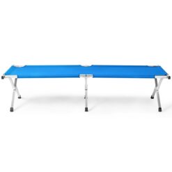 Alternative view of Portable Folding Camping Cot With Carrying Bag Army Blue