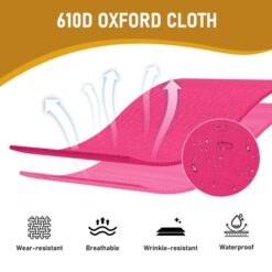 Alternative view of Portable Folding Camping Cot With Carrying Bag Army Pink