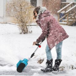 Alternative view of 800W Electric Snow Shovel Cordless, Lightweight (7.17lbs) Foldable Snow Remover With Safety Lock, Ideal For Decks Walkway Stairs Winter Cleaning
