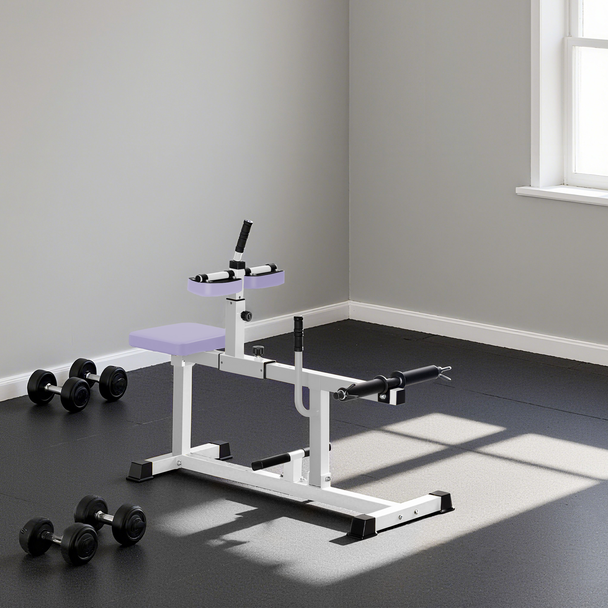 Adjustable Steel Seated Calf Raise Exercise Strength Training Gym Equipment, Purple - Image 6