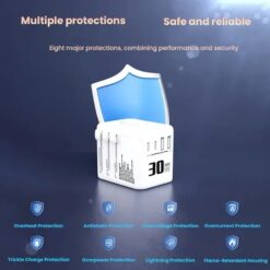 Alternative view of 30W GaN Universal Travel Adapter - 2 USB-A + 2 USB-C | Supports Laptops/Hair Dryers | European & Worldwide Plug Adapter | UK/US/AU Compatible