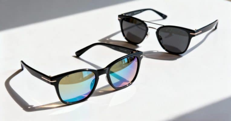 Sunglasses buying guide showing polarized, men and women sunglasses styles