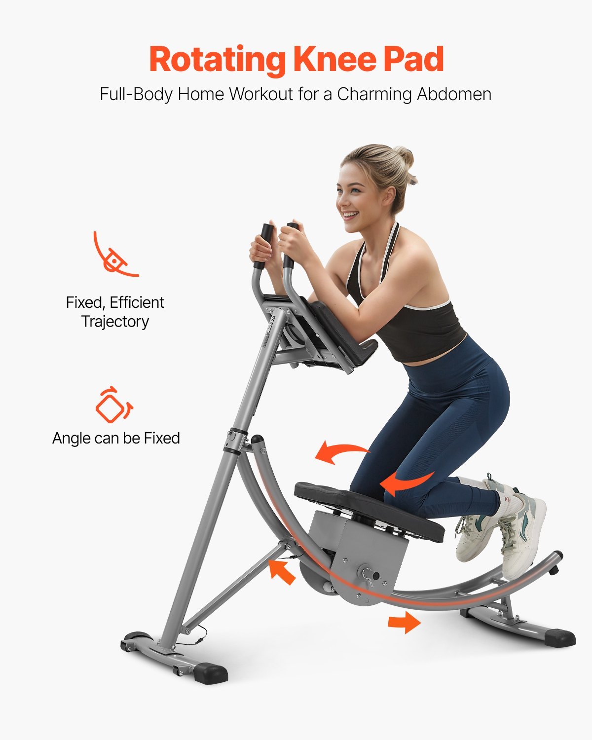 AB Workout Machine, Ab Workout Equipment At Home Gym, Core & Abdominal Trainers For Women, 440 Lbs Weight Capacity Strength Training Ab Cruncher, Foldable Adjustable Fitness Exerciser - Image 2