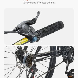 Alternative view of VEVOR Mountain Bike  29 Inch MTB Bicycle With Front Suspension 21 Speeds SHIMANO Twist Shiftin, Comfort Saddle, Dual Disc Brakes  Aluminum Alloy Frame, Adult Sport Cycling Bicycle For Men