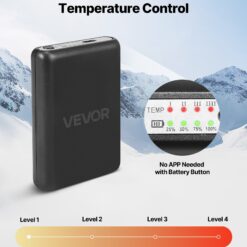 Alternative view of Heated Socks, 5000mAh Battery Powered, Rechargeable Heating Socks With 4 Heating Levels, Electric Heated Sock For Men Women, Foot Warmer For Hunting Riding Camping Hiking Skiing, Outdoor Work