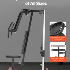 Alternative view of Chest Fly Machine, Upper Body Specialty Machine For Home Gym, Adjustable Fly And Reverse Delt Machine, For Chest, Back, Pectoral, Rear Deltoid And Shoulder Workouts, Hold Up To 450LBS